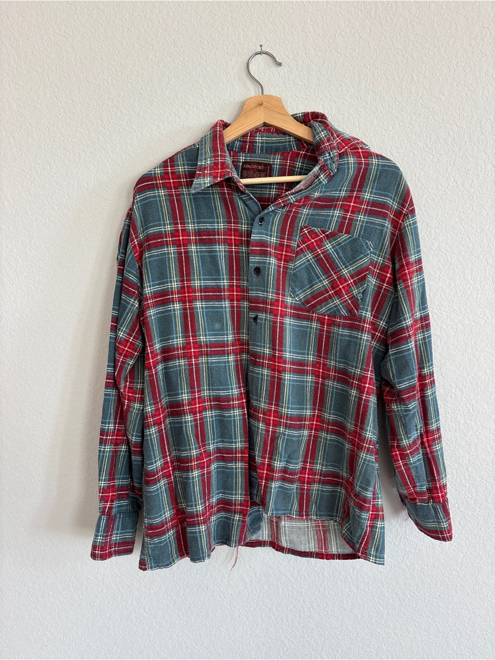 Windsor Plaid Button-Down Shirt - Red & Teal